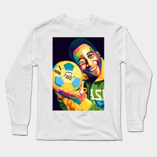 pele pop art Long Sleeve T-Shirt